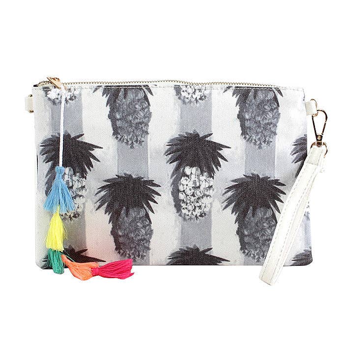 Pineapple Print Clutch