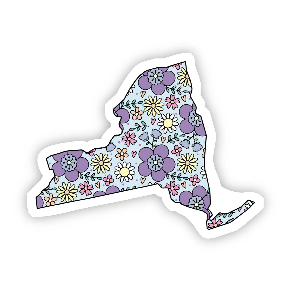 New York Floral Sticker