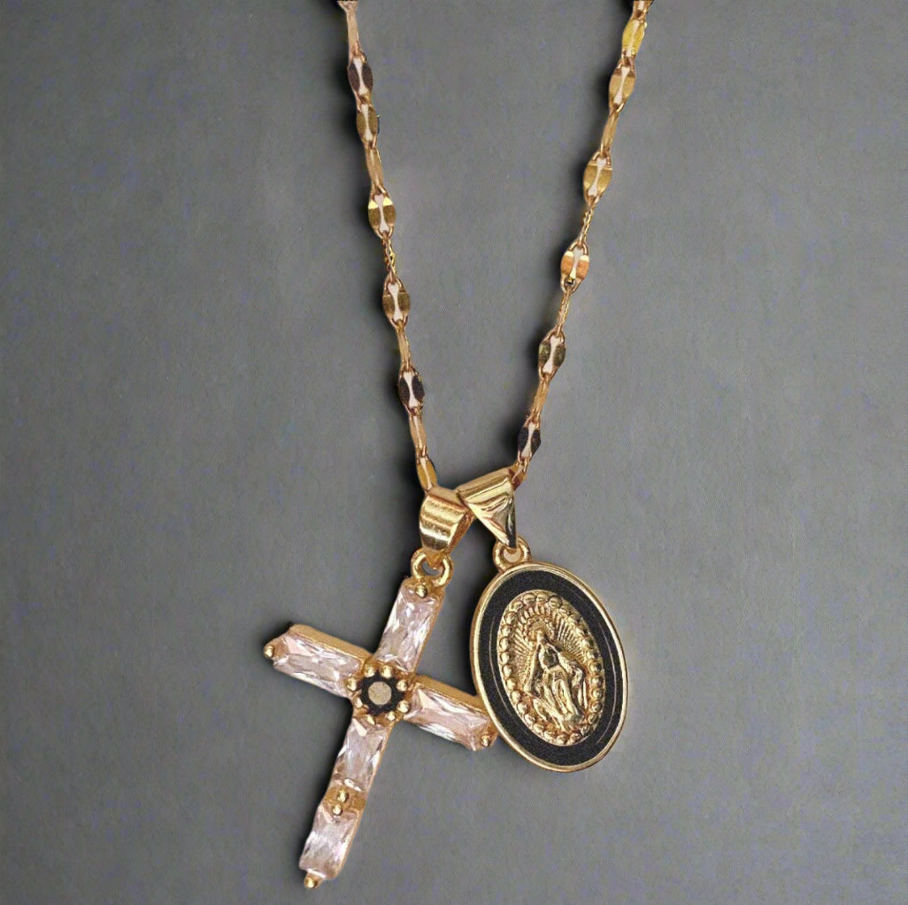 Good Friday Double Charm Religious Pendant