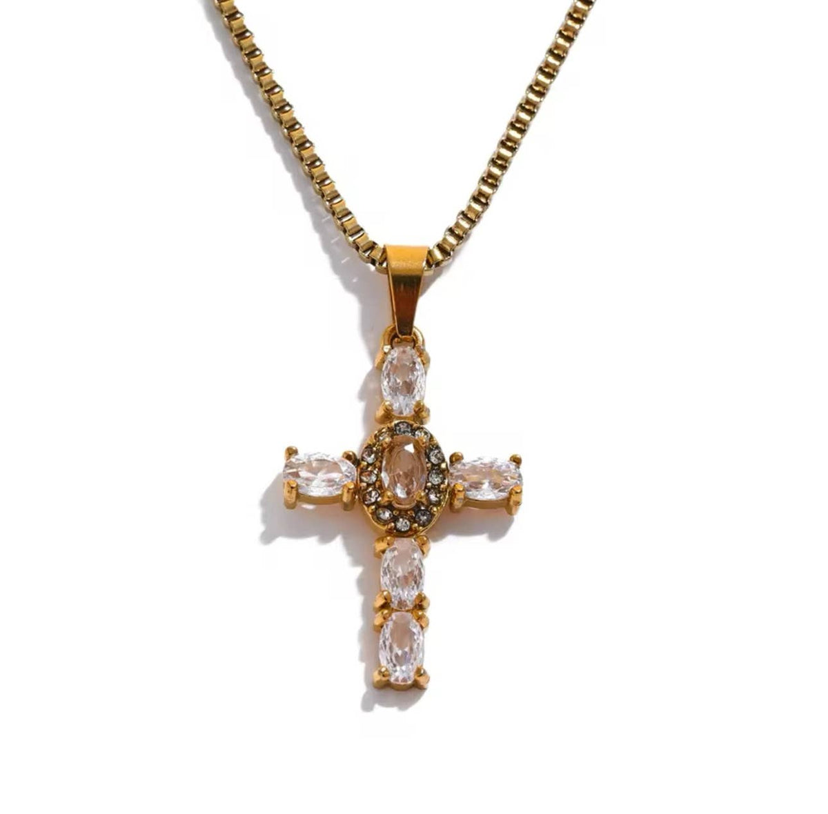 Crystal Cross Necklace