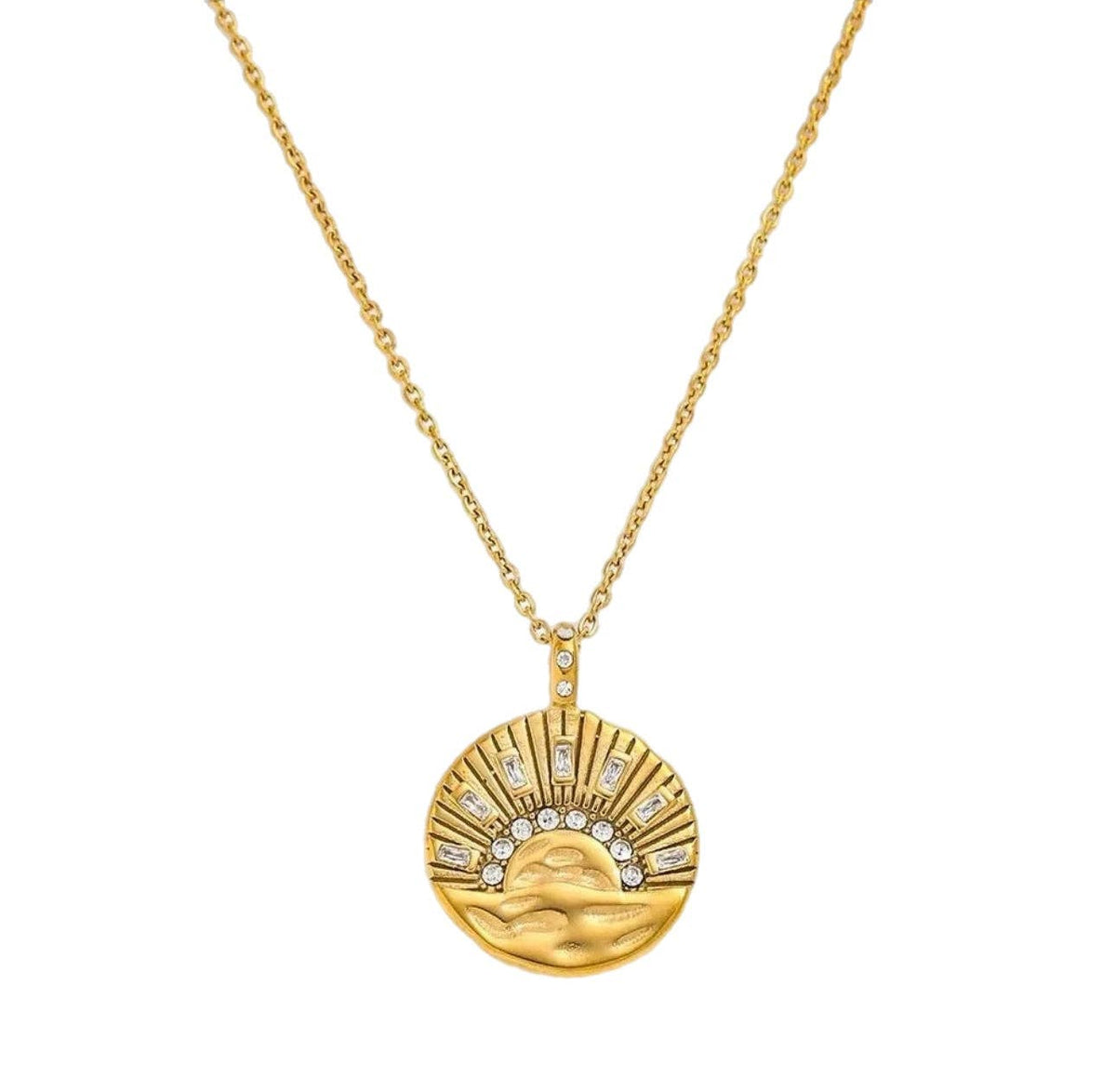 Sunrise on the Water Pendant Necklace