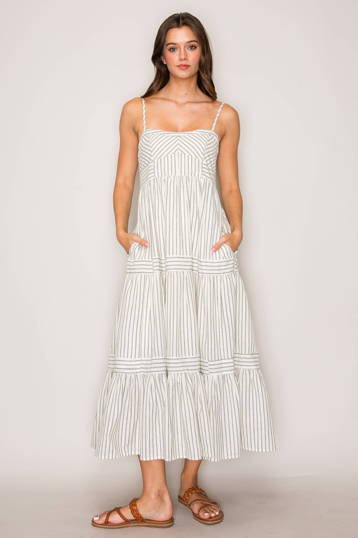 Striped Sleeveless Dress