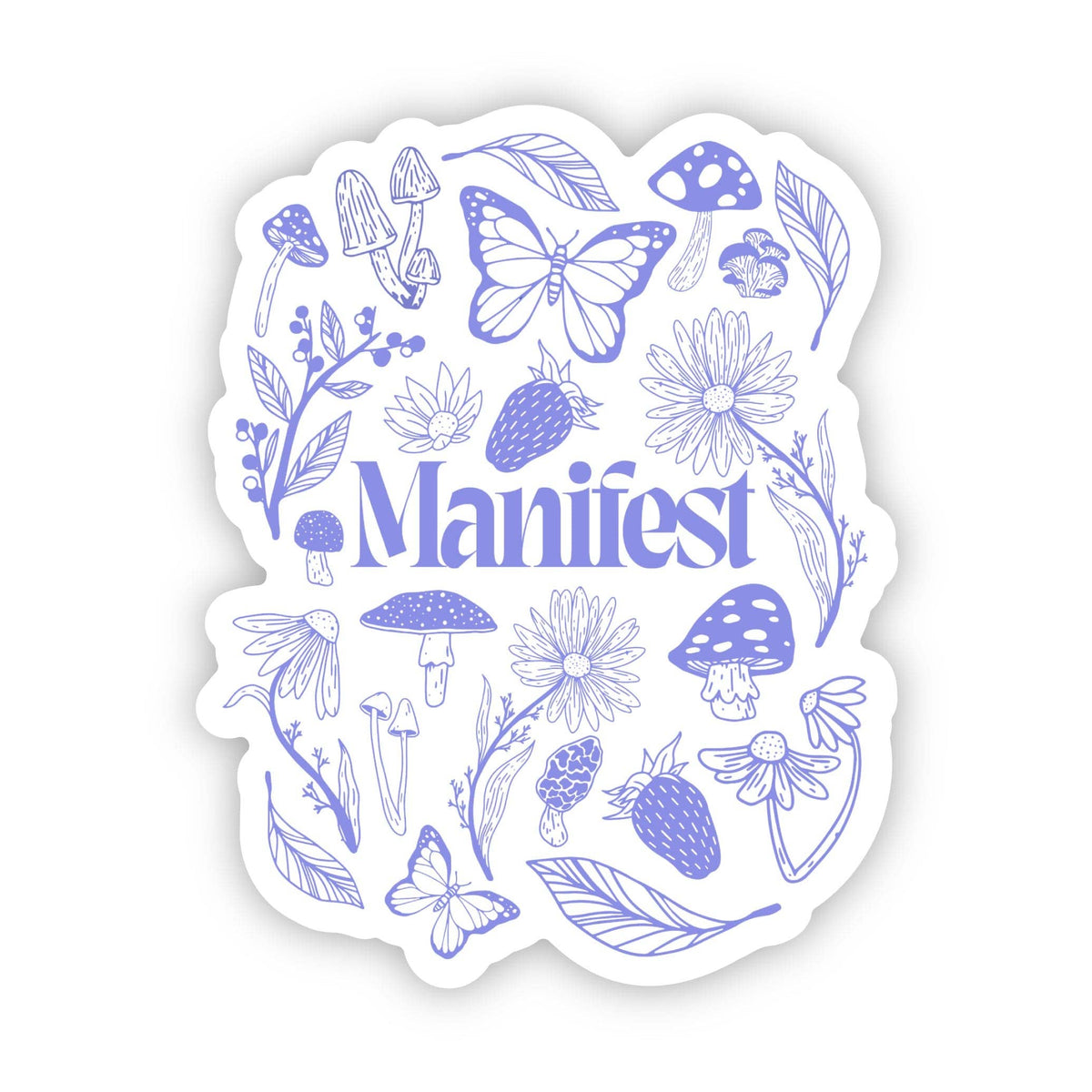 Manifest Floral Sticker