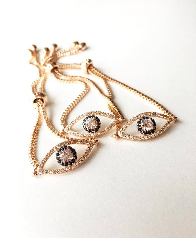 Evil Eye Adjustable Bracelet